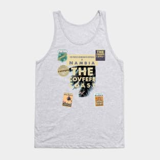 Nambia Coast Fronds and Badges - Nambian charcoal Tank Top